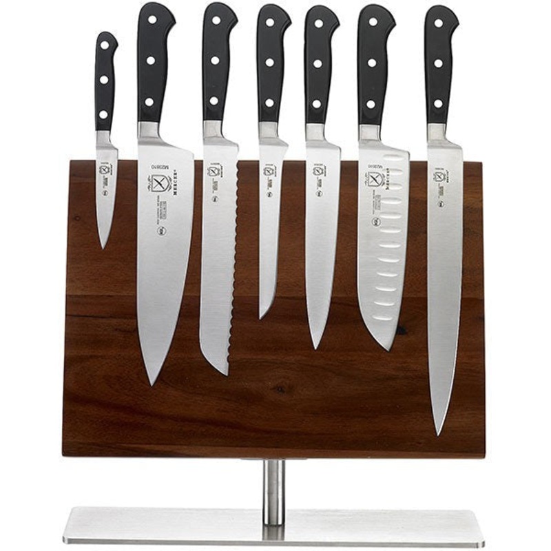 Mercer - Renaissance German Steel Magnetic Board Pack with Stainless Steel Knives with Black Handle - M21941