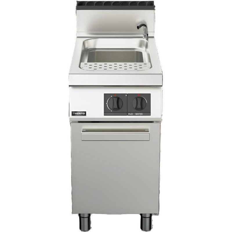 Trento - 47,500 BTU 12 Gallon Single Tank Single Burner Natural Gas Pasta Cooker - 49097