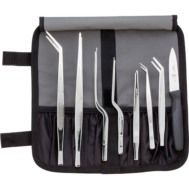 Mercer - 10-Pc. Stainless Steel Precision Plating Tongs Pack - M35152