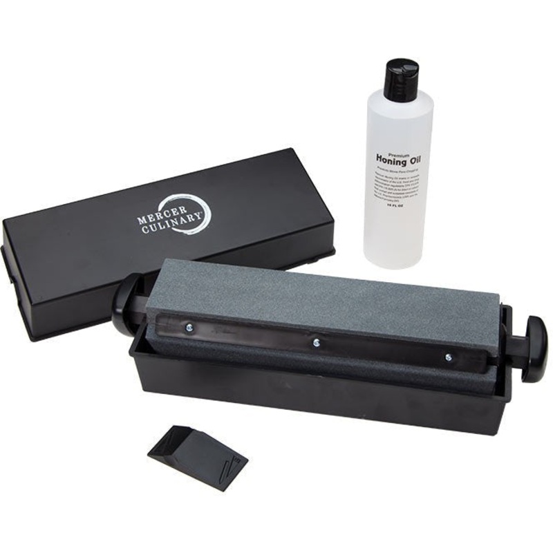 Mercer - 14.25" x 4.75" x 4" Black 3 Way Knife Sharpening System - M15930