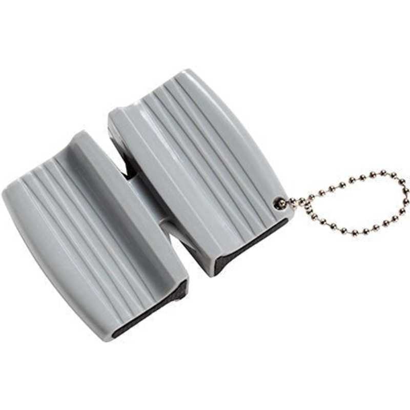Mercer - 2.8" x 2.25" x 0.9" Tungsten Steel and Ceramic Gray Pocket Sharpener in Packaged - M15940