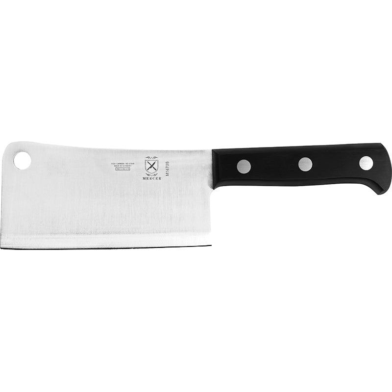 Mercer - 6" German Steel Kitchen Cleaver with Black Handle - M14706