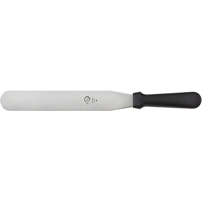 Mercer - Millennia 10" Stainless Steel Black Straight Spatula in Packaged - M18800P