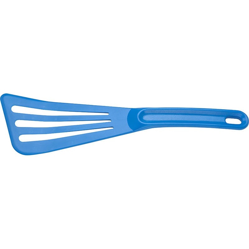 Mercer - 12" x 3.5" Nylon Blue Slotted Spatula - M35110BL