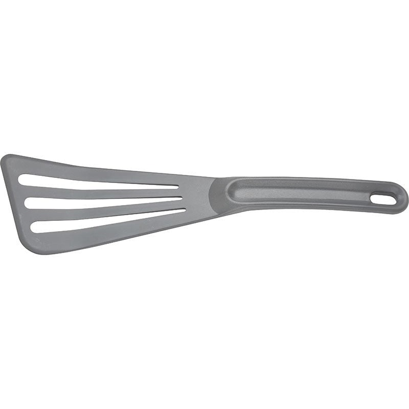 Mercer - 12" x 3.5" Nylon Gray Slotted Spatula - M35110GY