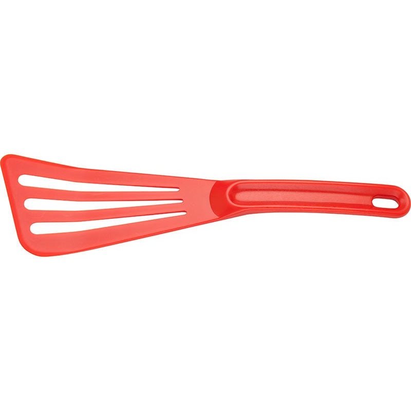 Mercer - 12" x 3.5" Nylon Red Slotted Spatula - M35110RD