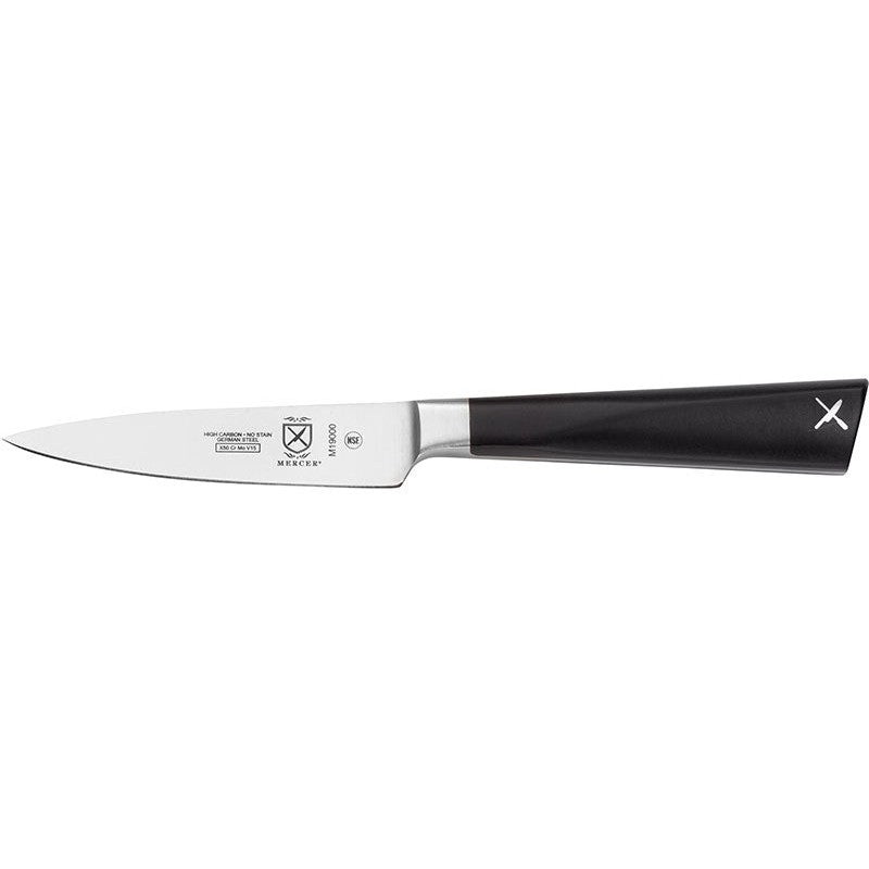 Mercer - 3.5" German Steel Black Paring Knife with Delrin Handle - M19000