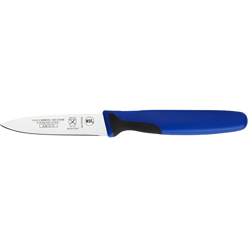 Mercer - 3" Japanese Steel Slim Paring Knife with Blue Handle - M23930BL