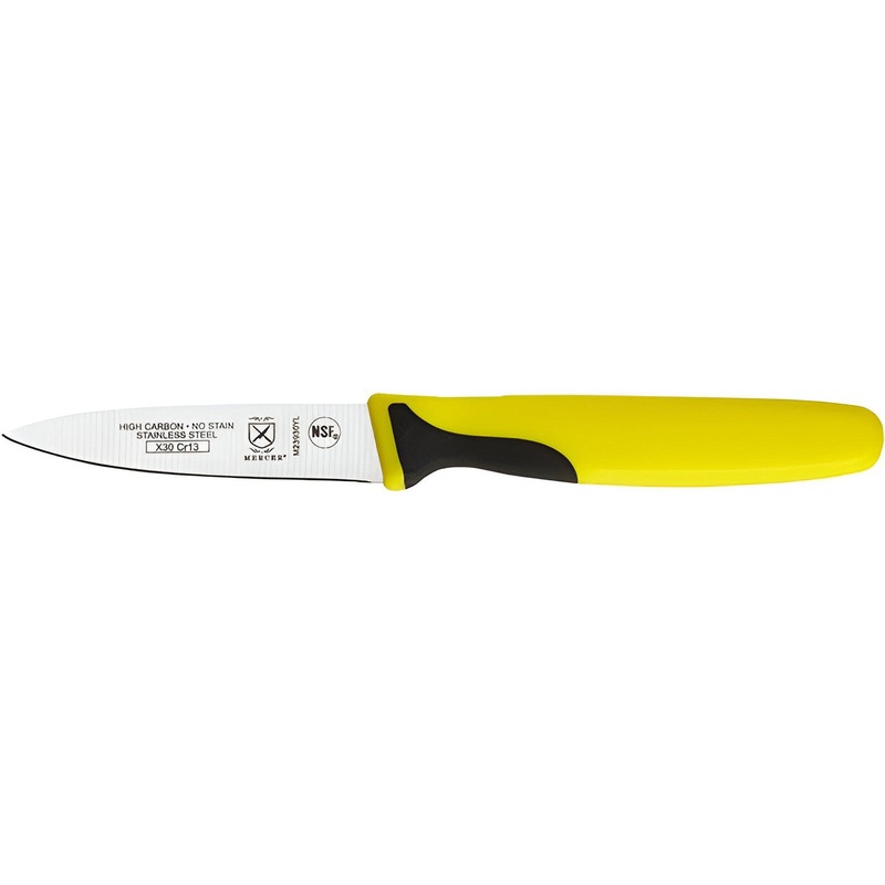 Mercer - 3" Japanese Steel Slim Paring Knife with Yellow Handle - M23930YL