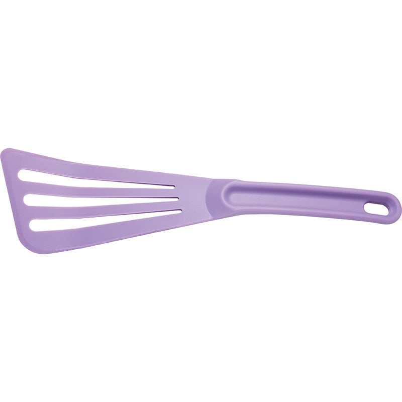 Mercer - Hell's Tools 12" x 3.5" Nylon Purple Slotted Spatula - M35110PU