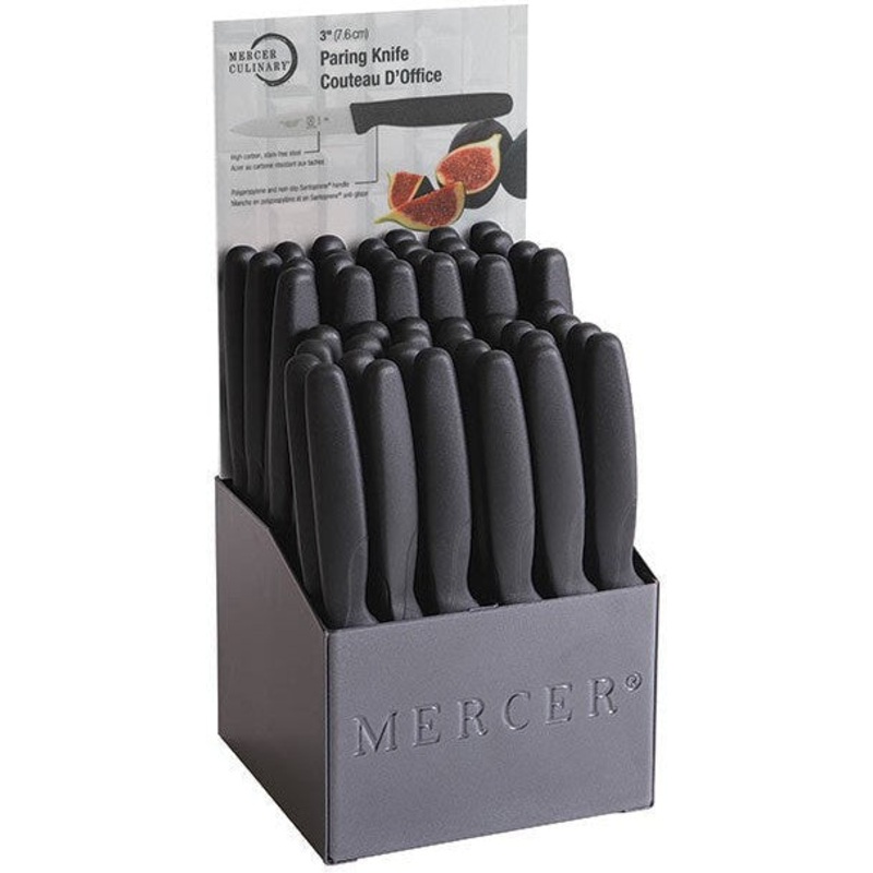 Mercer - Japanese Steel Black 4 Compartment Paring Knife Display - M23942