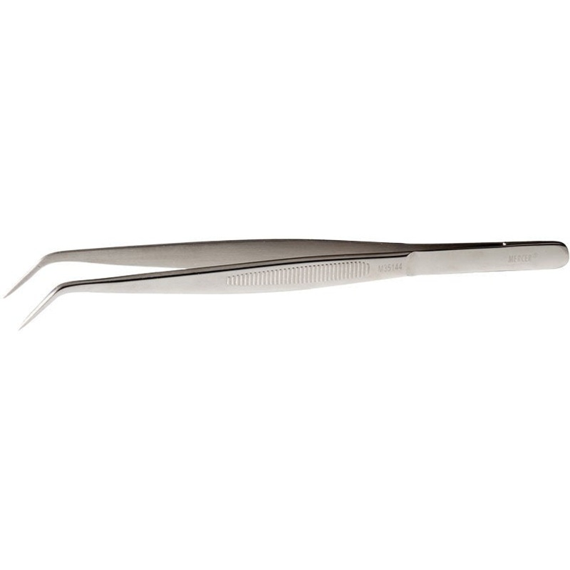 Mercer - Precision 6.1" Stainless Steel Fine Tip Curved Tong - M35144