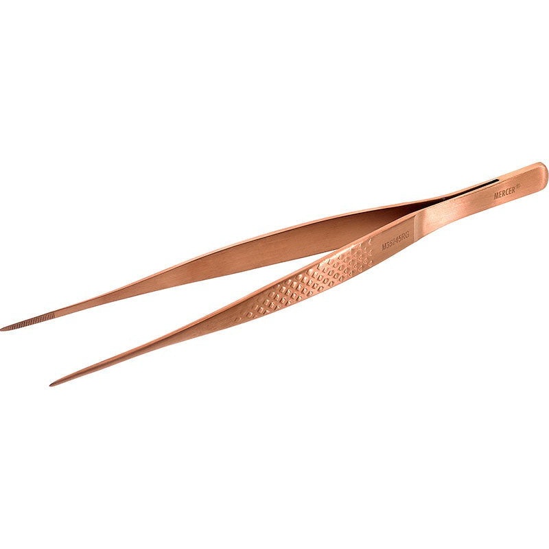 Mercer - Precision Plus 6.1" Rose Gold Stainless Steel Fine Tip Straight Tong - M35245RG