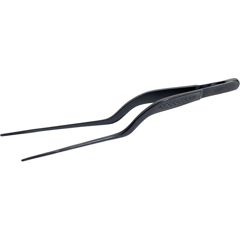 Mercer - Precision Plus 6.5" Black Stainless Steel Offset Tong - M35236BK