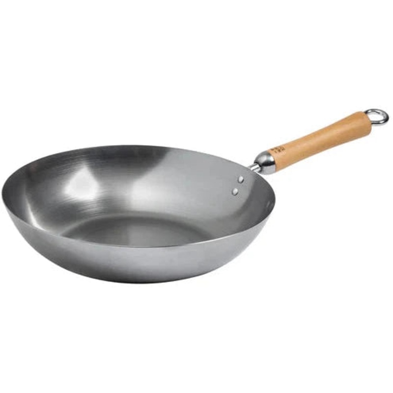 Joyce Chen - Classic Series 12" Carbon Steel Stir Fry Pan With Birch Handle - J21-9979