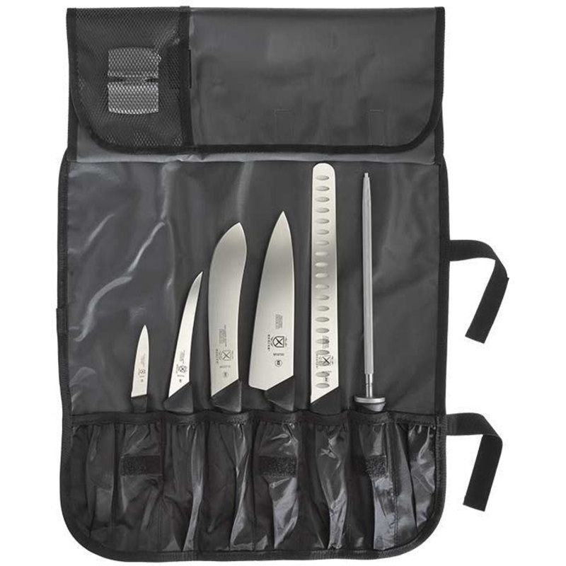 Mercer - 20.25" x 5" 1.25" German Steel BBQ Competition Pack II, Pack Of 8 - M13751