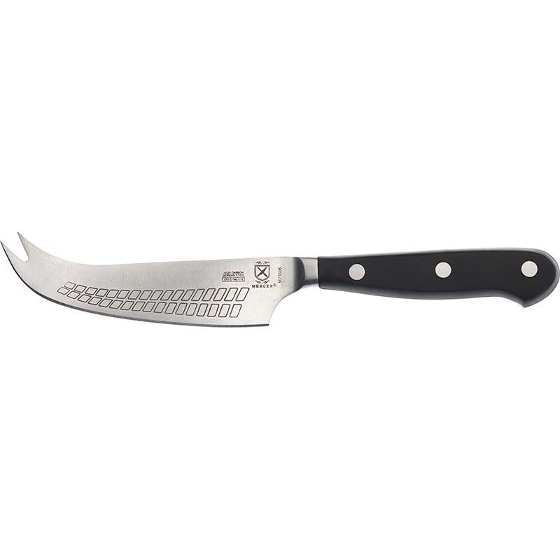 Mercer - 4.75" German Steel Hard Cheese Black Knife with POM Handle - M23606