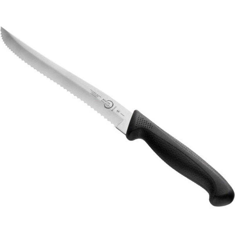Mercer - Millennia 7" Stainless Steel Wavy Edge Utility Knife with Black Handle - M23407