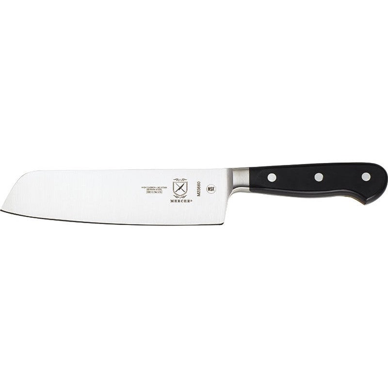 Mercer - Renaissance 7" German Steel Nakiri Knife with Black Handle - M23660