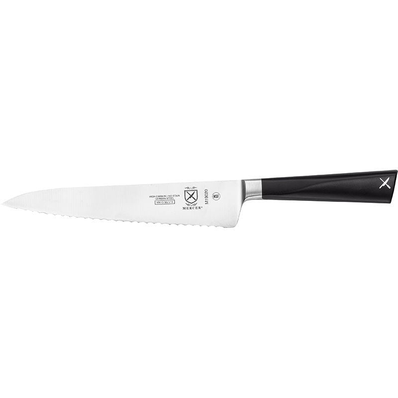 Mercer - Zum 6" German Steel Wavy Edge Utility Knife with Black Knife - M19020
