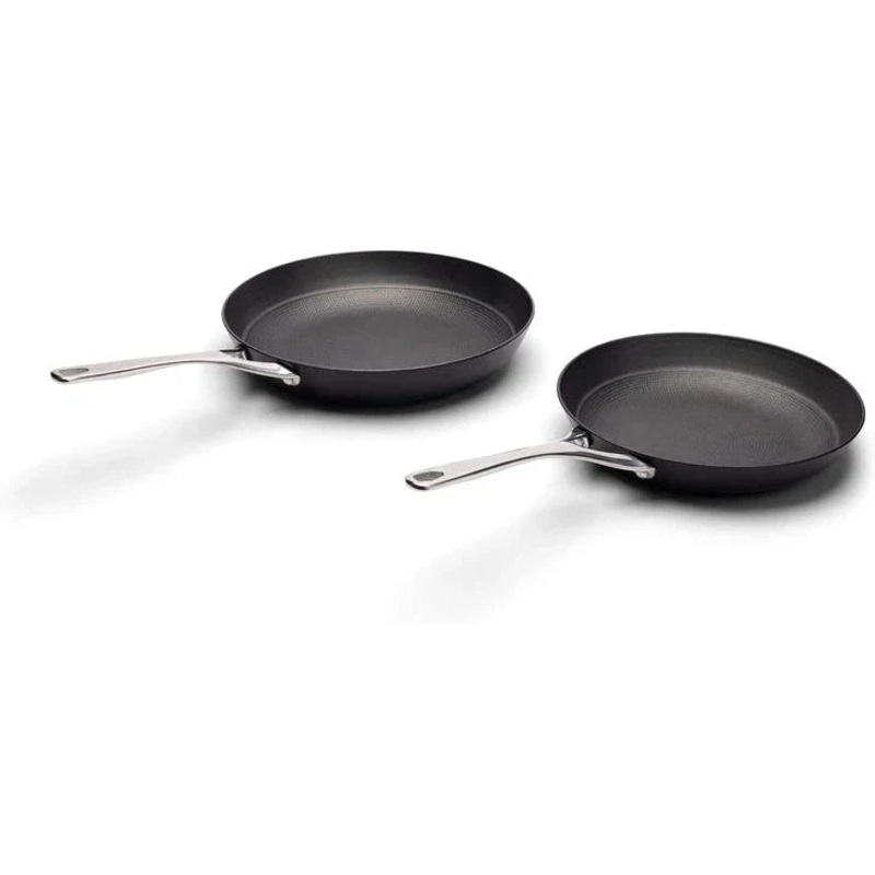Crowd Cookware -  9" + 11" Cast Iron Buccaneer Skillet Fry Pan (24cm +28 cm) - 77677