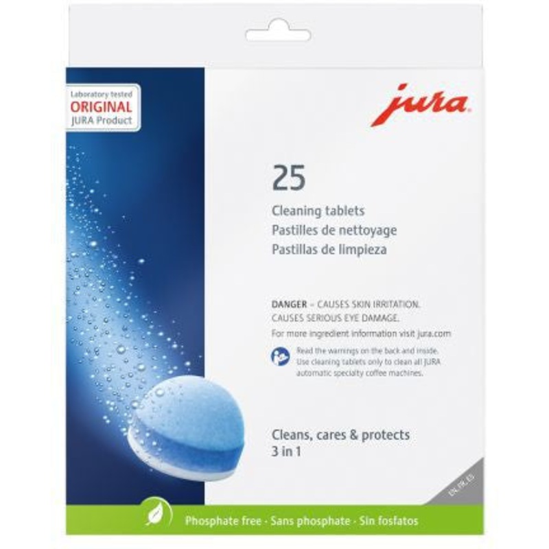 Jura - 3-Phase Cleaning Tablets, Pack Of 25 - 25053