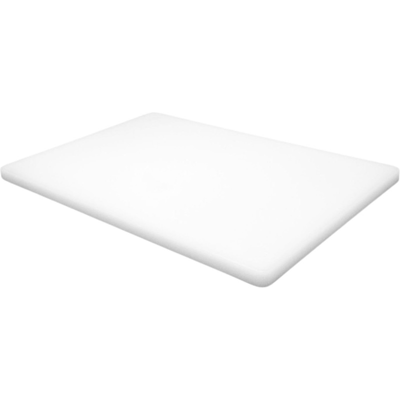 Omcan - 0.75" White Polyethylene Customised Cutting Board, Pack of 5 - 10545