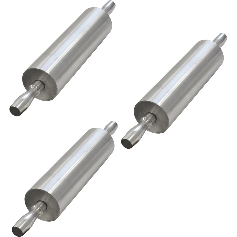 Omcan - 15" Standard Aluminum 6 Rolling Pin, Pack of 3  - 27677