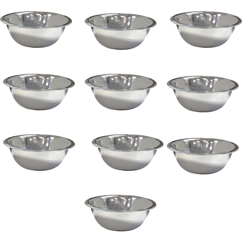 Omcan - 16 QT Stainless Steel Mixing Bowl, Pack of 10 - 44447