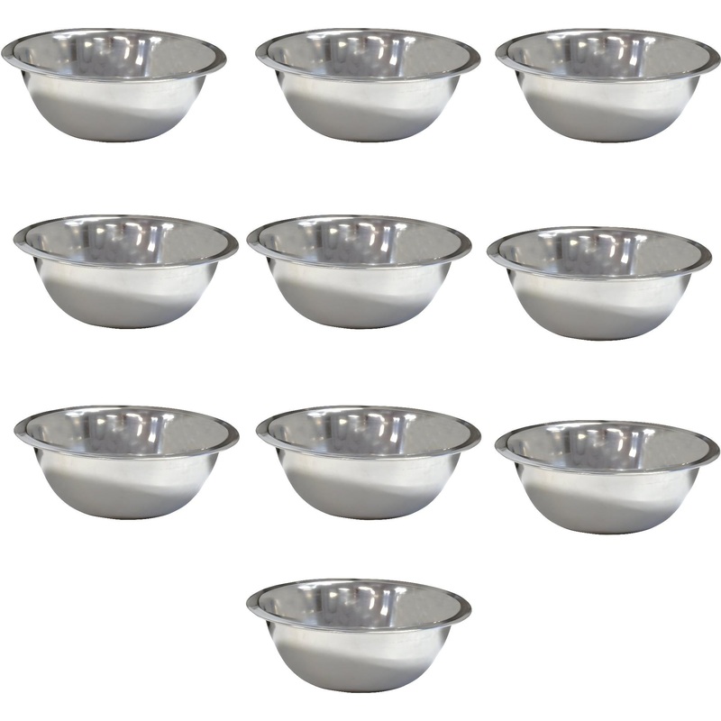 Omcan - 20 QT Stainless Steel Mixing Bowl, Pack of 10 - 44448