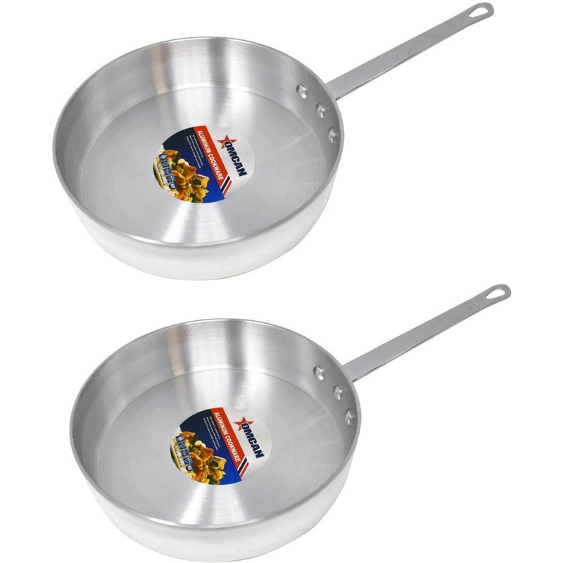 Omcan - 5 QT Aluminium Saute Pan, Pack of 2 - 43443