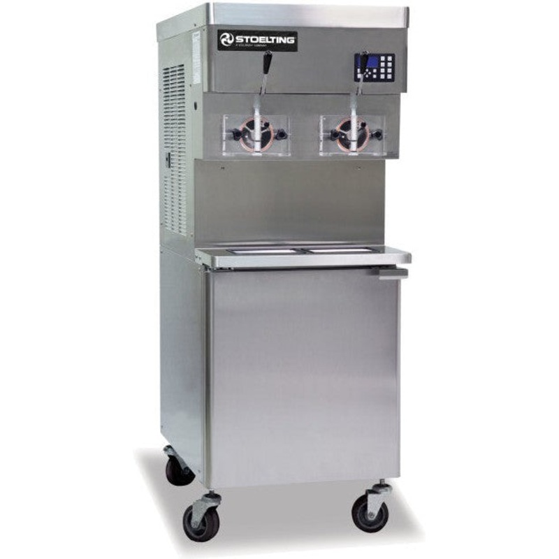 Stoelting - 208-240V 3-Phase Water-Cooled Pressurized Double-Cylinder Soft Serve Floor Machine - U421-109I2-SH (Pre-Order Now, ETA 8-12 Weeks)