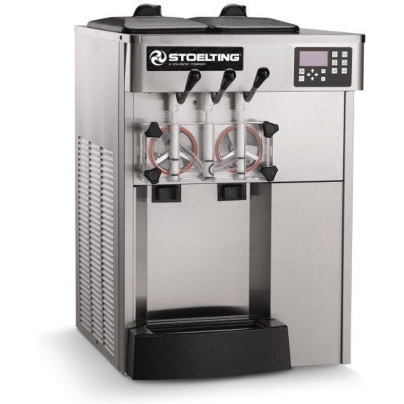 Stoelting - 22" x 28.5" x 34.75" 380-415 V Air Cooled Gravity-Fed Countertop Soft Serve And Shake Freezer - F131X-314I2 (Pre-Order Now, ETA 8-12 Weeks)