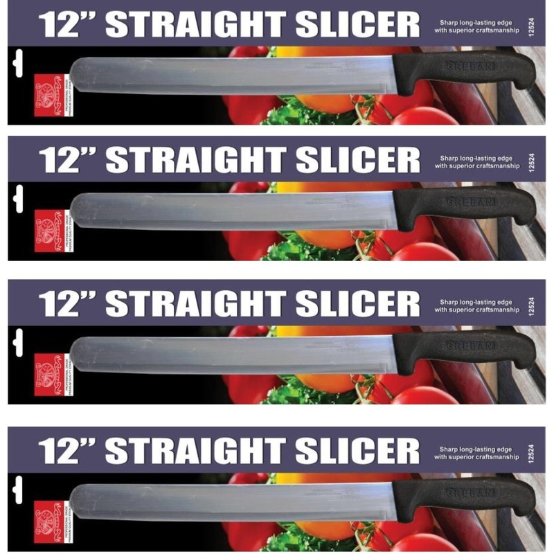 Omcan - Retail-Ready 12" Straight Slicer, Pack of 4 - 21880