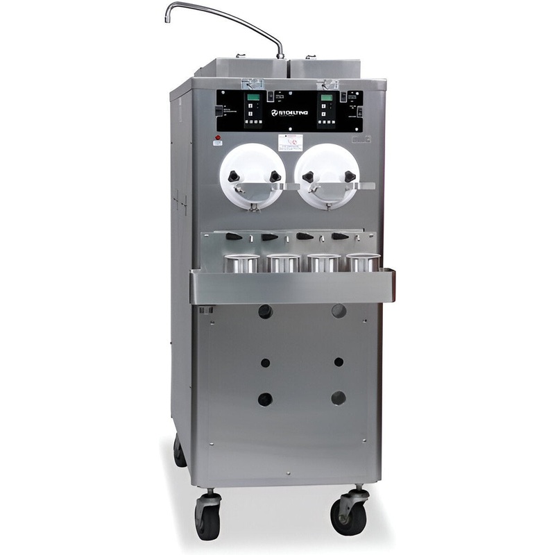 Stoelting - 208- 240V 1 Phase Air Remote Cooled Two Barrel Custard Floor Model Freezer - CC202-28A00SIR (Pre-Order Now, ETA 8-12 Weeks)