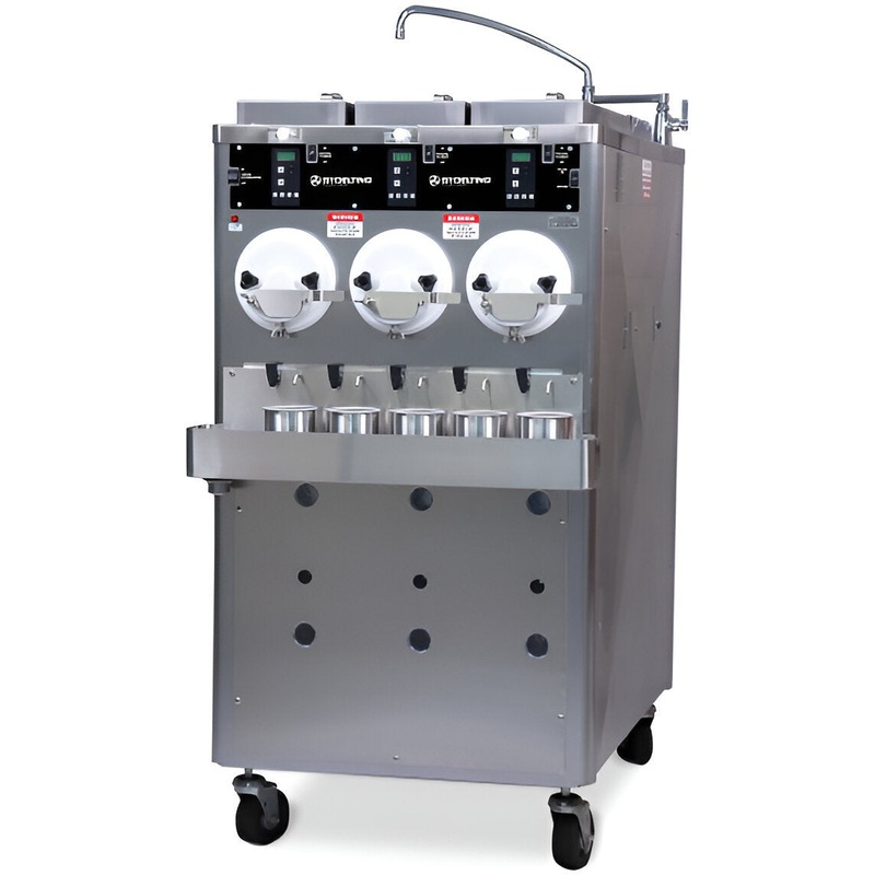 Stoelting - 380-415V Water Cooled Three Barrel Custard Floor Model Freezer - CC303X-114A00SIR (Pre-Order Now, ETA 8-12 Weeks)
