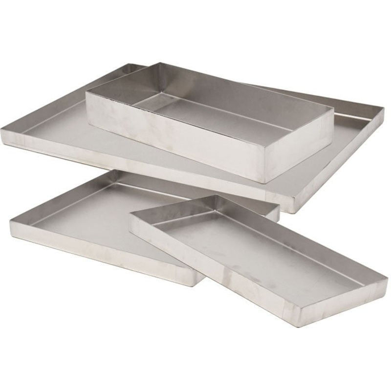 Omcan - 6 x 30 x 2 Stainless Steel Pan, Pack of 2 - 43078