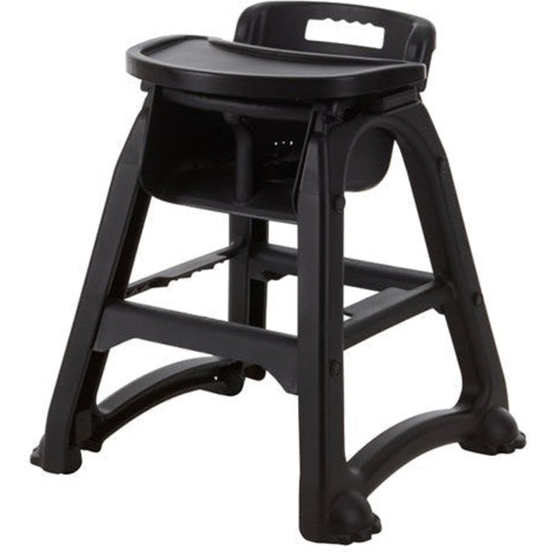 Omcan - Black Baby Dinner High Chair with Tray - 43831
