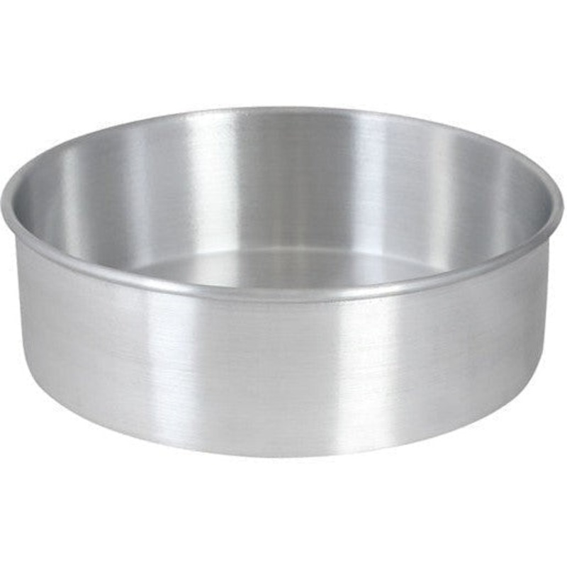 Omcan - 10" x 2" Round Aluminium Cake Pan, Pack of 20 - 44327