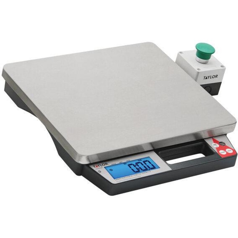 Taylor - 10 lbs Digital Precision Pizza Scale with External Tare Switch and Built-In Handle - TE10PZR