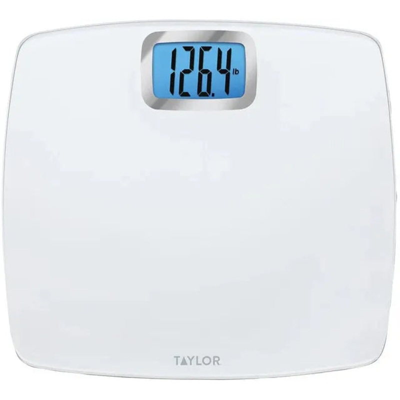 Taylor - 13.5" Pure White Digital Bathroom Scale - 752840133
