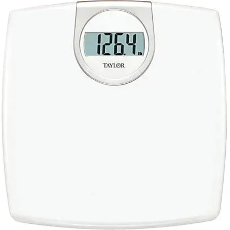 Taylor - 330 lbs White Lithium Digital Scale - 7029W