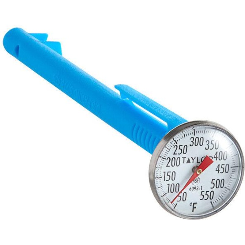 Taylor - 5" Instant Read Pocket Probe Dial Thermometer with 50 to 550 F Temperature Range - 5988N