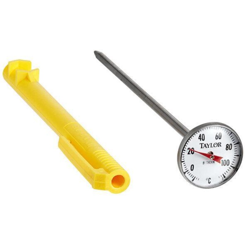 Taylor - 5" Superior Grade Instant Read Pocket Probe Dial Thermometer with -10 to 110C Temperature Range - 6079J