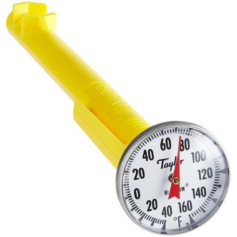 Taylor - 5" Superior Grade Instant Read Pocket Probe Dial Thermometer with -40 to 160F Temperature Range - 6076J