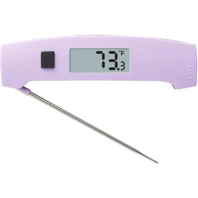 Taylor - 6" Purple Folding Digital Thermocouple Thermometer - 5293167
