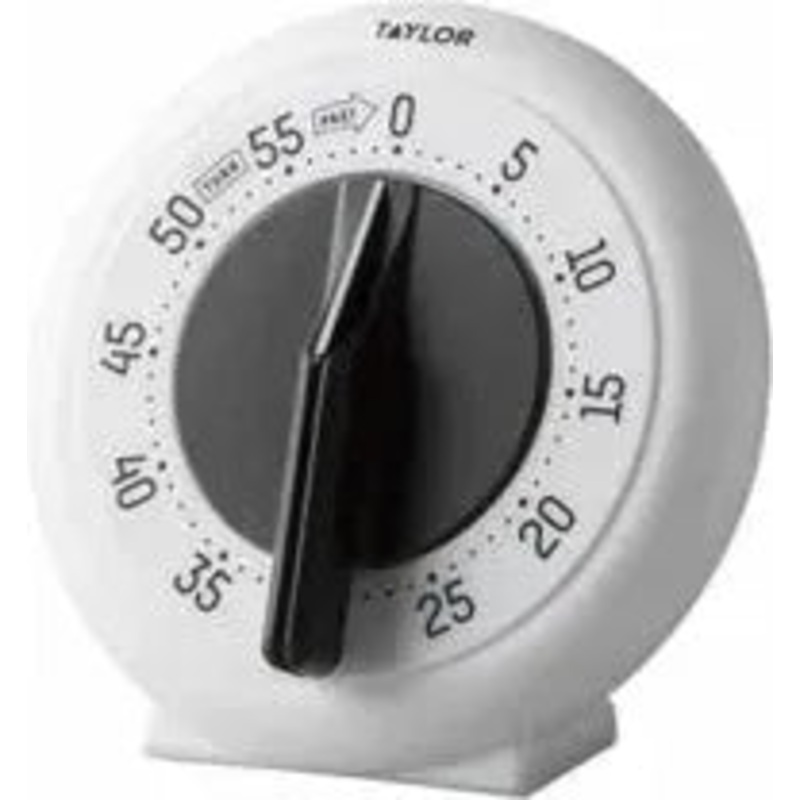Taylor - 6" White Large Number Timer - 5831N