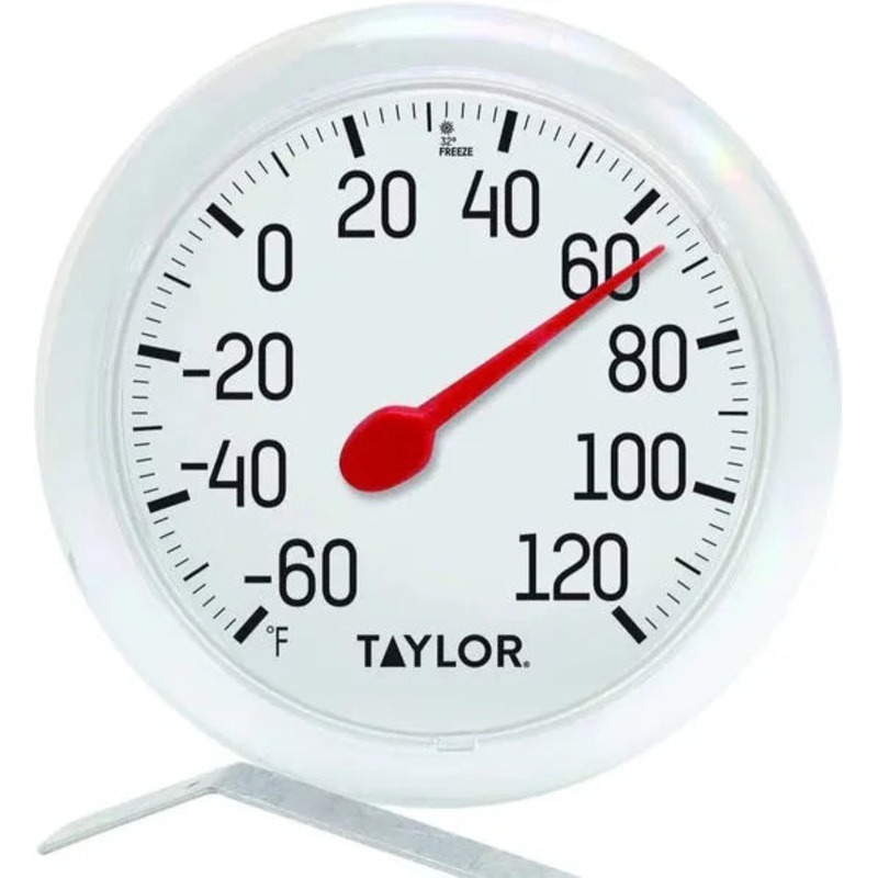 Taylor - 6" White Metal Dial Thermometer - 5630