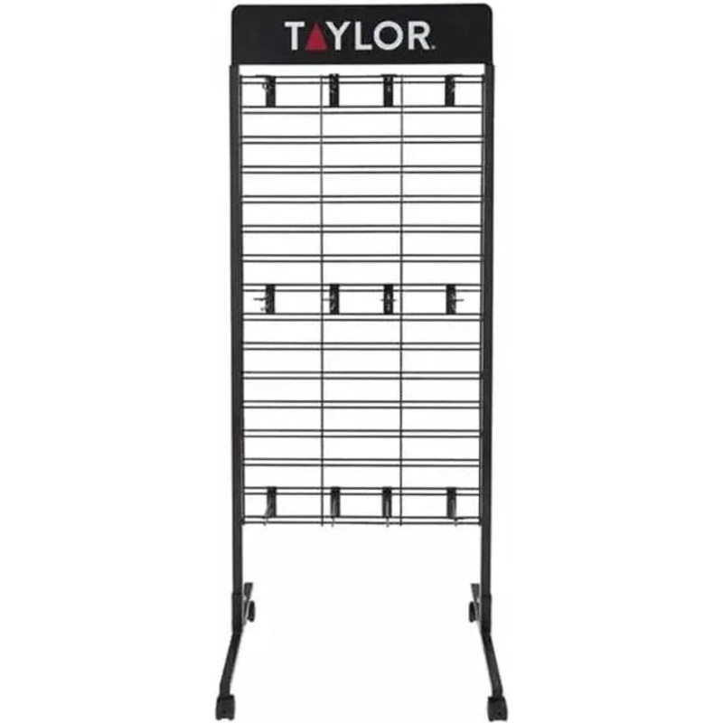 Taylor - 67.26" 2-Sided Black Floor Merchandising Rack - 5254237
