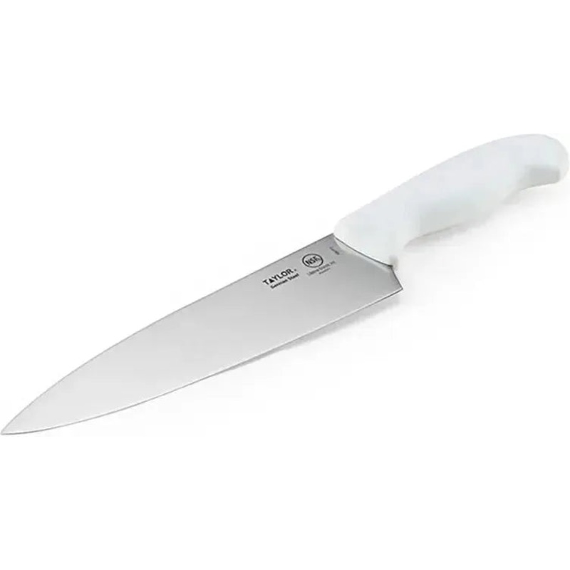 Taylor - 8" Chef's Knife with White Nylon/Silicone Handle - 5248371